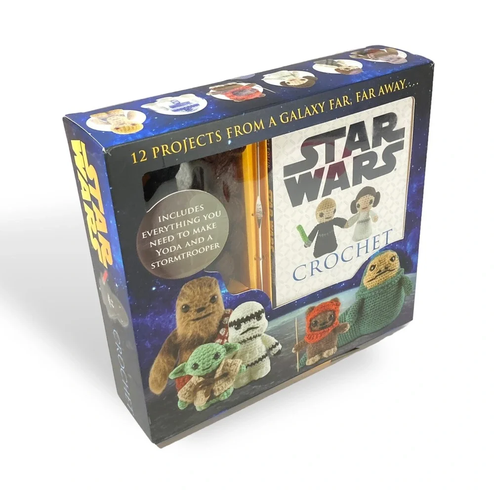 Star Wars CROCHET KIT 12 Characters Yoda Storm trooper Darth Vader Luke Han R2D2